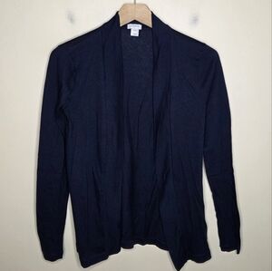 J. Crew Factory | Navy Blue Tissue Open Front Cardigan Lightweight Size XXS